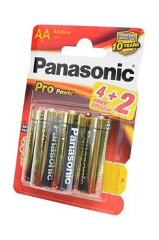 Батарейки Panasonic Pro Power LR6PPG/6BP 4+2F LR6 4+2шт BL6 - фото 20292