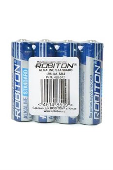 Батарейки ROBITON STANDARD LR6 SR4, в упак 40 шт - фото 20435