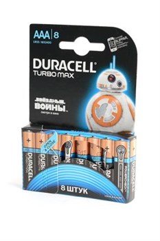 Батарейки DURACELL TURBO MAX LR03 BL8 - фото 21005