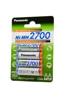 Аккумулятор  Ni-MH Panasonic BK-3HGAE/4BE 2700мАч AA BL4 - фото 22559