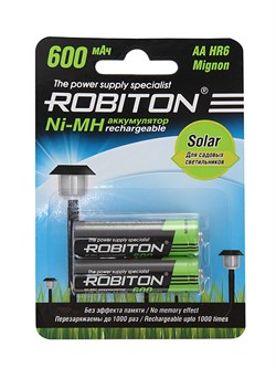 Аккумулятор ROBITON 600MHAA-2 SOLAR BL2 - фото 22561