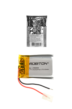 Аккумулятор ROBITON LP602030 3.7В 300мАч PK1 - фото 22682