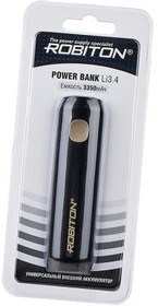 Внешний аккумулятор ROBITON POWER BANK Li3.4 COSMOS (черный) 3350мАч BL1 - фото 22771