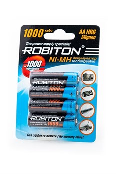 Аккумулятор ROBITON 1000MHAA-4 BL4 - фото 22849