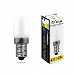 Лампа светодиодная LED 2вт Е14 белый для холодильников (LB-10) - фото 23294