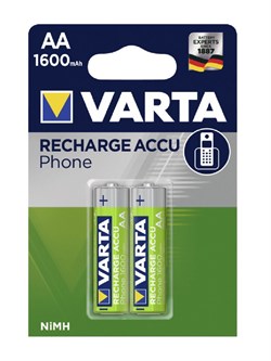 Аккумулятор VARTA POWER PHONE LR06/AA 1600мАч (блистер 2шт) - фото 26785