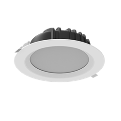 Светильник светодиодный "ВАРТОН" Downlight круглый встраиваемый 230*81 мм 40W 4000K IP54 RAL7045 серый муар - фото 26817
