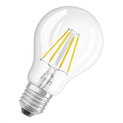 Лампочка филаментная OSRAM Parathom A, 806лм, 6,5Вт, 4000К, нейтральный свет, светодиодная, Цоколь E27, стекло - фото 27799