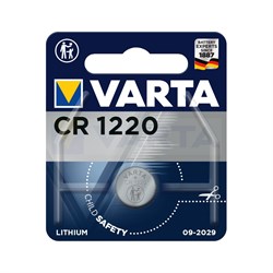 Батарейки литиевые VARTA ELECTRONICS CR1220 6131 BL1 - (блистер 1шт) 4008496276899 - фото 28587