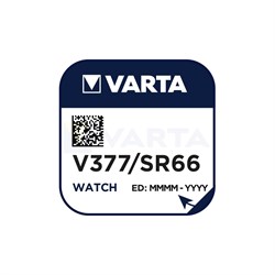 Батарейки серебряно-цинковые VARTA SR377 BL1 (блистер 1шт) - фото 28606