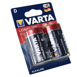 Батарейки VARTA LONGLIFE MAX POWER D бл. 2 - (блистер 2шт) - фото 30762