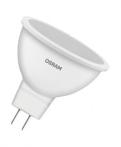 Лампа светодиодная OSRAM LED Value MR16, 560лм, 7Вт (замена 60Вт), 6500К (холодный белый свет), Цоколь GU5.3, колба MR16, софит - фото 30772