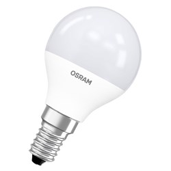 Лампа LV CLP 60   7SW/830 220-240V FR  E14 560lm  180* 25000h шарик OSRAM LED-  - фото 34136