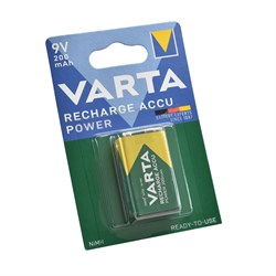 Аккумулятор VARTA POWER 9V 200mAh BL1 - (блистер 1шт) - фото 34772