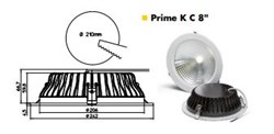 DL-PRIME-K-8-C-830-D d=242мм, 88гр., без драйвера - встраиваемый светодиодный светильник Vossloh Schwabe - фото 37089