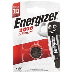 Батарейки литиевые ENERGIZER Lithium CR2016 BL1 - (блистер 1шт) - фото 37266