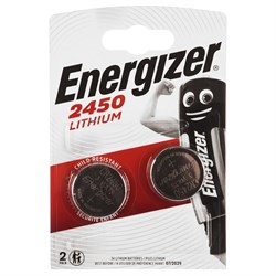 Батарейки литиевые ENERGIZER Lithium CR2450 BL2 2 шт - фото 37307