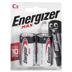Батарейки средние ENERGIZER Max LR14/E93/C BL2 (блистер 2шт) - фото 37375
