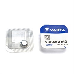 Батарейки серебряно-цинковые VARTA SR364 BL1 (блистер 1шт) - фото 37388
