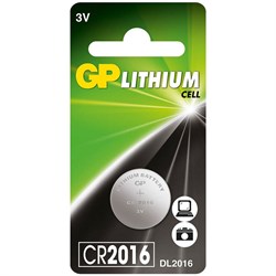 Батарейки литиевые GP Lithium CR2016-2C1 CR2016 BL1 - фото 37574