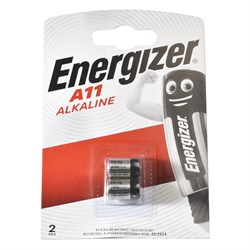 Батарейки А11 ENERGIZER LR11 / E11A / A11, алкалиновые, 2 шт - фото 37781