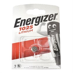 Батарейки литиевые ENERGIZER Lithium CR1025 BL1 (блистер 1шт) - фото 37793