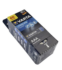 Батарейки VARTA LONGLIFE POWER LR03/AAA бокс 40, пл.4х1 (блистер 40шт) - фото 37820