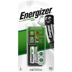 Зарядное устройство для аккумуляторных батареек ENERGIZER Mini Charger 2 AA 2000mh в комплекте, Ni-MH, Ni-Cd, 1 шт) - фото 38693