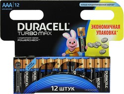 Батарейки DURACELL TURBO MAX LR03 BL12 - фото 38845