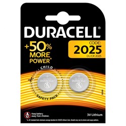 Батарейки литиевые DURACELL CR2025 BL2 - фото 38847