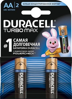 Батарейки DURACELL TURBO MAX LR6 BL2 - фото 38852