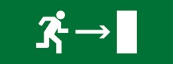 Пиктограмма "Бегущий человек стрелка направо" для светильника Pelastus PL EM 3.0 295х108мм - фото 40970