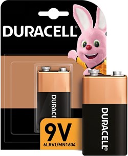 Батарейки DURACELL 6LR61 6LP3146/MN1604 крона 9V (блистер 1шт) - фото 40984