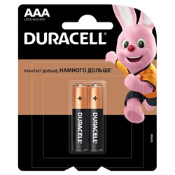 Батарейки Duracell LR03-2BL BASIC (блистер 2шт) - фото 41073