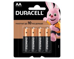 Батарейки Duracell LR6-4BL BASIC CN (блистер 4шт) - фото 41078