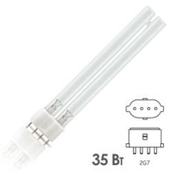 Лампа бактерицидная LightBest LUV 35W/2G11 - фото 41191