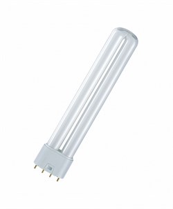 Лампа компактная люминесцентная DULUX L 18W/840 2G11 OSRAM - фото 41230