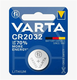 Батарейки литиевые VARTA ELECTRONICS CR2032 BL1 - (блистер 1шт) 4008496276882 - фото 41369
