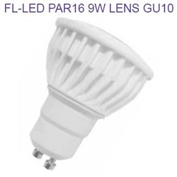 Лампа FL-LED PAR16 9W LENS GU10 2700K 63x50мм (220V - 240V, 810lm) -   (S320) АКЦИЯ!!! - фото 9217