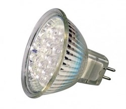 Лампа HP51  1W  LED21  GU10  COOL  WHITE  (230V - 240V, 90lm) -    - фото 9224
