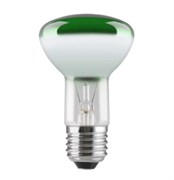 Лампа GE 40R63/G/E27 230V      (зеркальная D63mm зелёная прозрачная) -  