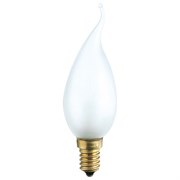 DECOR С35 FLAME FR 40W E14  (230V) FOTON_LIGHTING  (S110) -  лампа свеча на ветру матовая