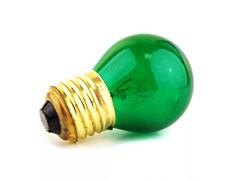 Лампа DECOR P45 CL 10W E27 GREEN (230V)  FOTON_LIGHTING  -    (S102)