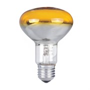 Лампа зеркальная (желтая) D=80мм, цоколь Е27 CONC. R80 SP YELLOW 60W 230V.