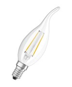 Лампа филаментная OSRAM LED Star, 470лм, 4Вт, 2700К, теплый свет, Цоколь E14, светодиодная, Свеча на ветру