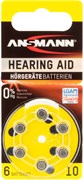 Батарейки для слуховых аппаратов ANSMANN Zinc-Air 5013223 10 UK BL6