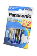Батарейки Panasonic EVOLTA LR03EGE/6BP 4+2F LR03 4+2шт BL6