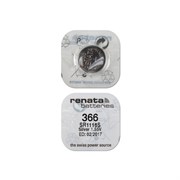 Батарейки серебряно-цинковые RENATA SR1116S 366, в упак 10 шт