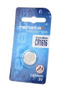Батарейки литиевые RENATA CR1616 BL1 NEW