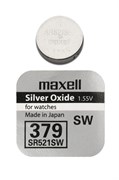 Батарейки серебряно-цинковые MAXELL SR521SW 379